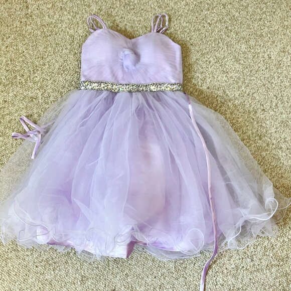 Cinderella Couture Sammie Hahn Purple Formal Easter Party Flower Girl Dress 10 - Picture 9 of 11